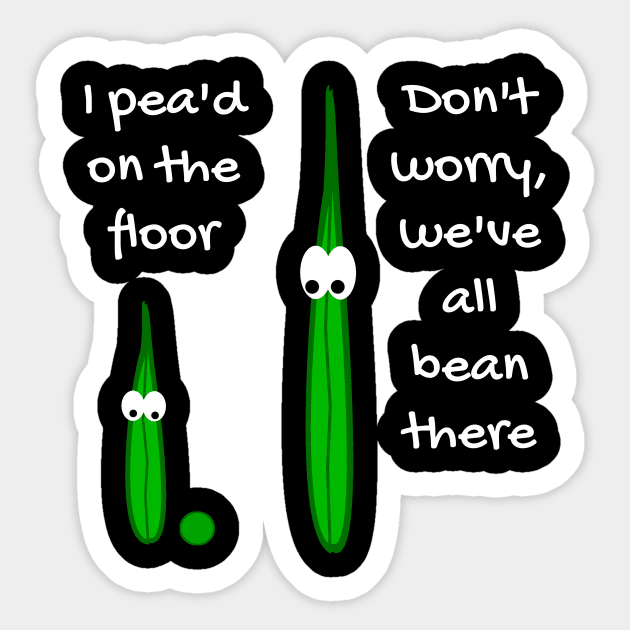 Funny Chef Tee Pea Bean Pipi Family Cooking Gift Sticker by bigD